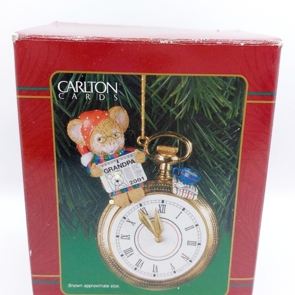 2001 Carlton Cards Grandpa Ornament in original box - Picture 4 of 6